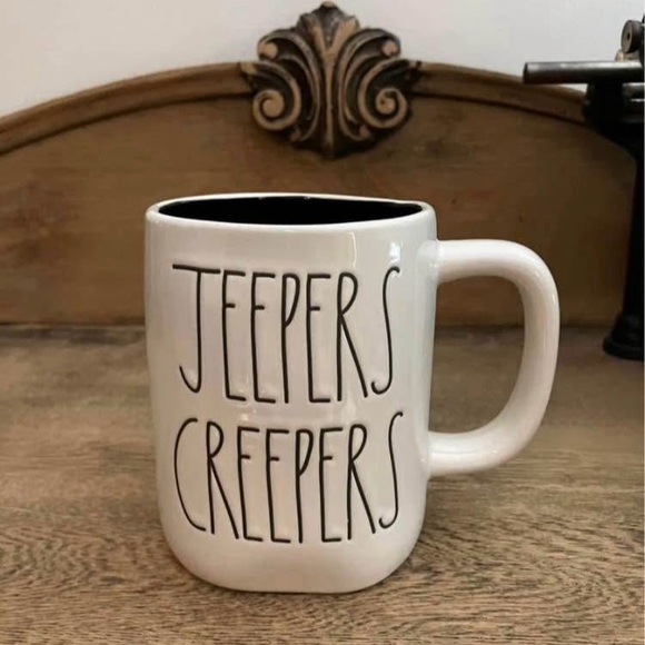 Other - Rae Dunn Halloween jeepers creepers double sided mug